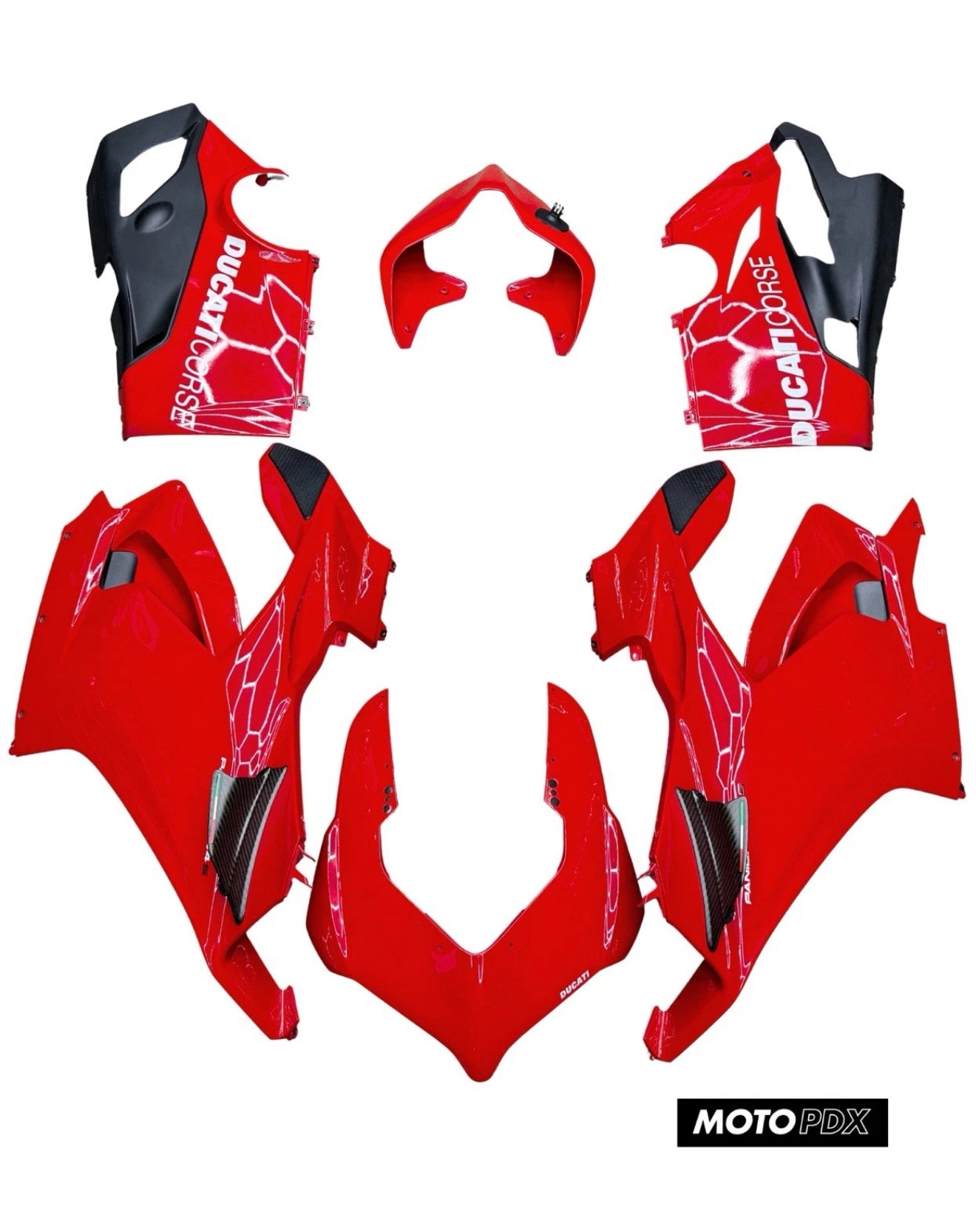 2018-2019 DUCATI PANIGALE V4S OEM BODY FAIRINGS COWLING SET - RED