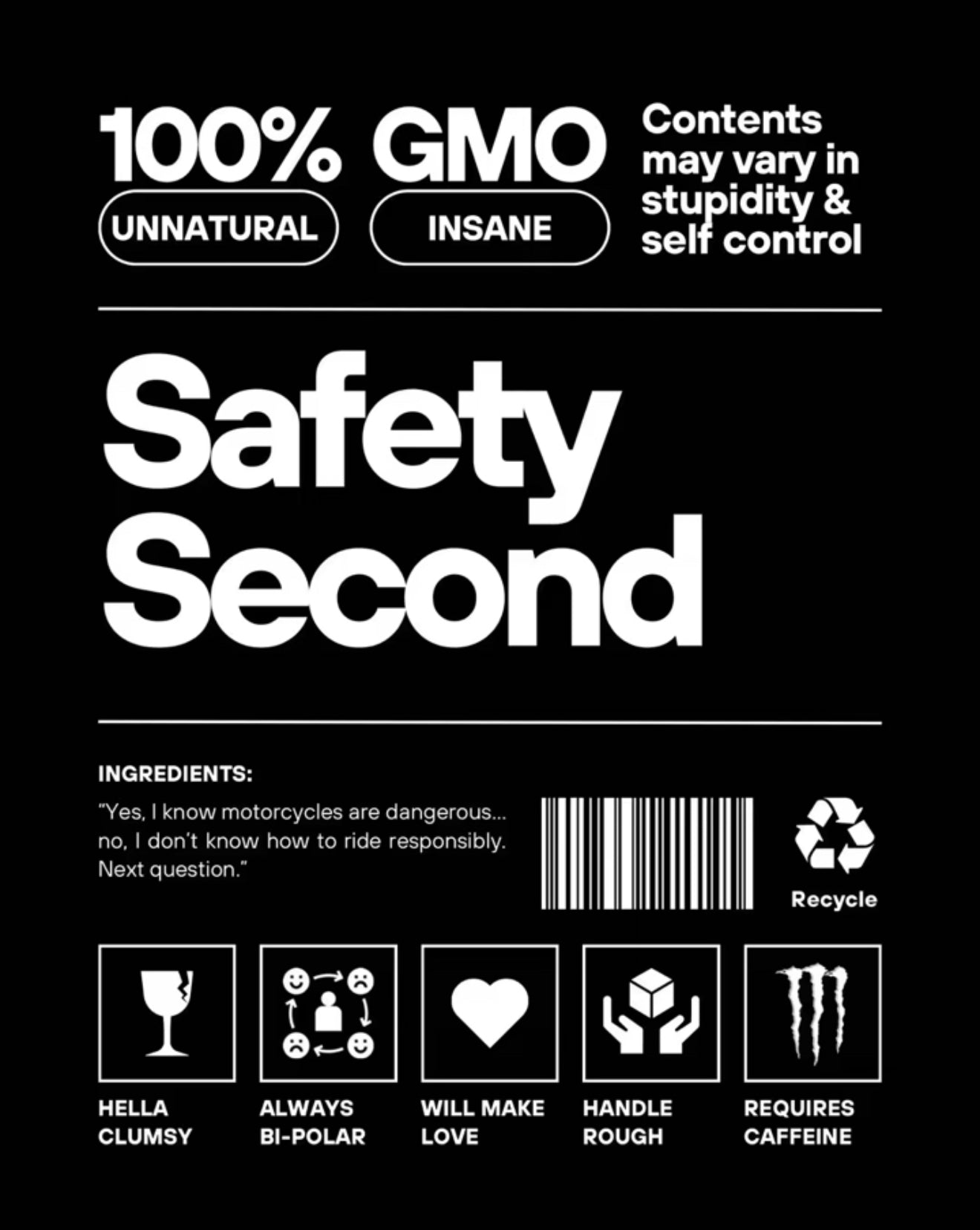 MotoPDX Heavyweight Oversized Riding Hoodie Felt Lined