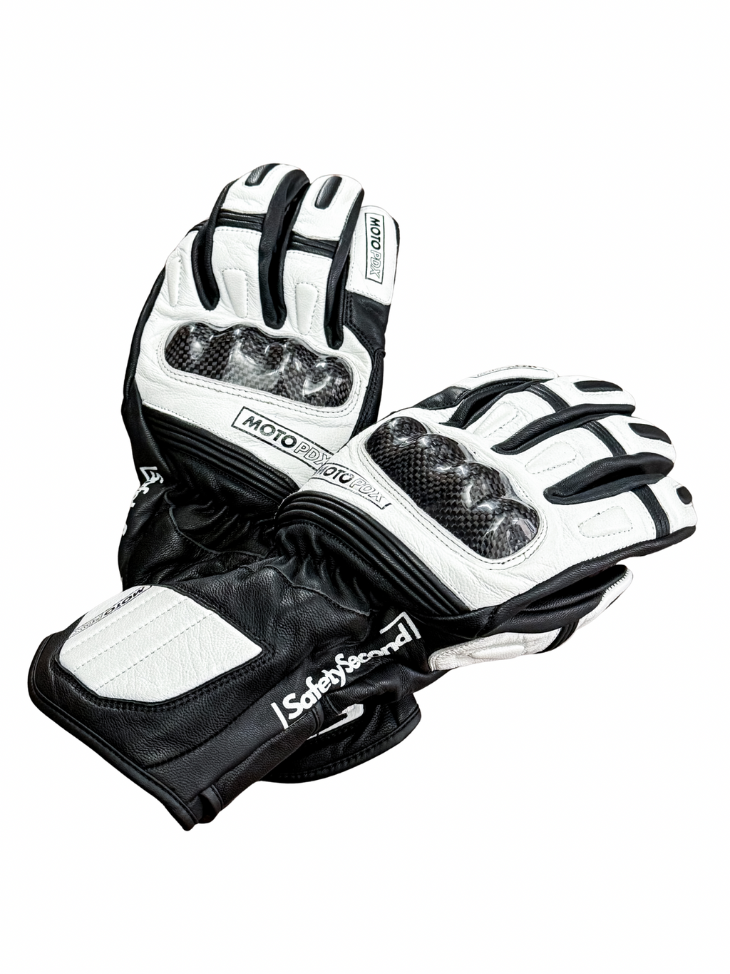 MotoPDX Carbon Gauntlet Riding Gloves
