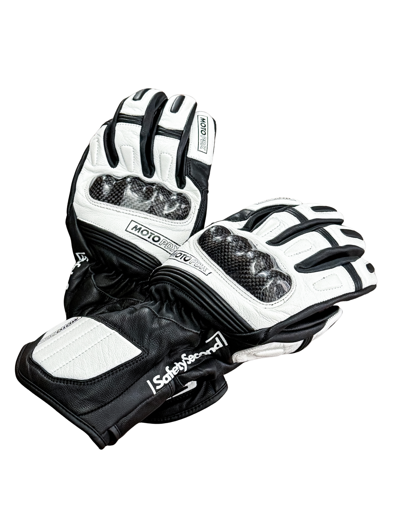 MotoPDX Carbon Gauntlet Riding Gloves